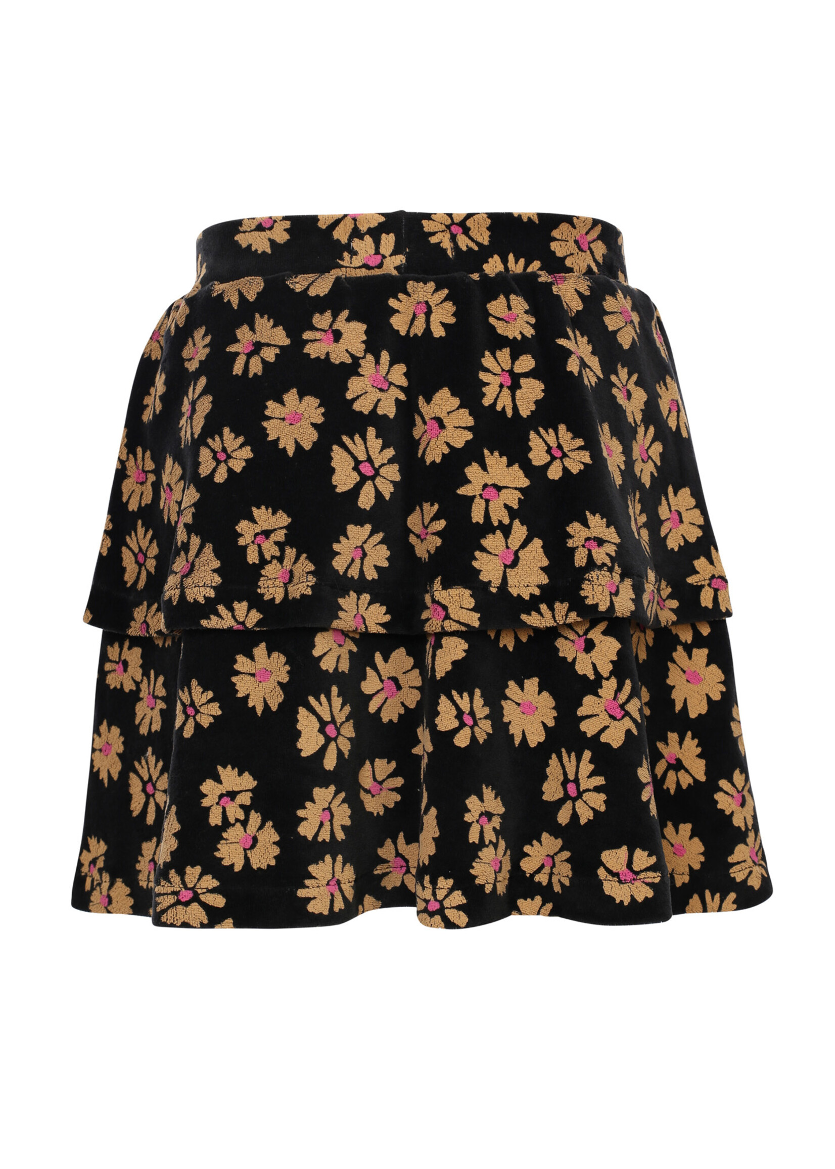 LOOXS Little Little velvet flaire skirt,soft winterflower