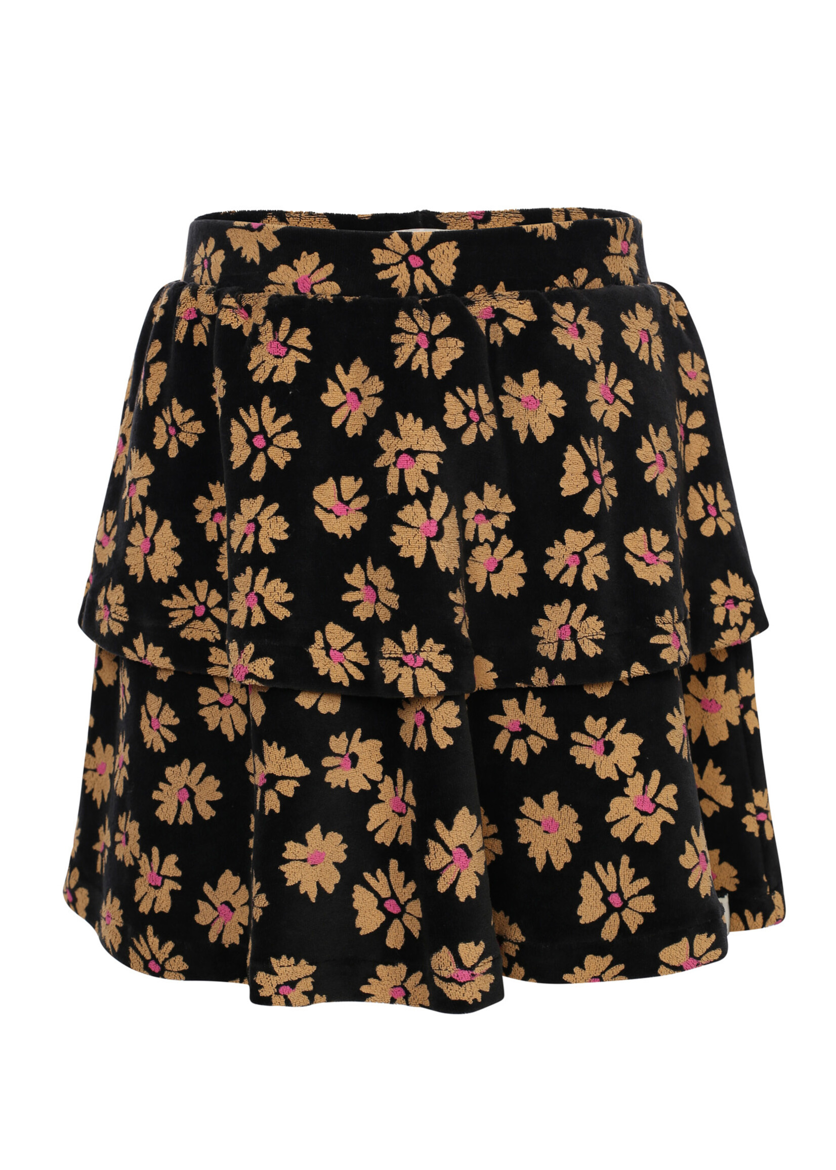 LOOXS Little Little velvet flaire skirt,soft winterflower