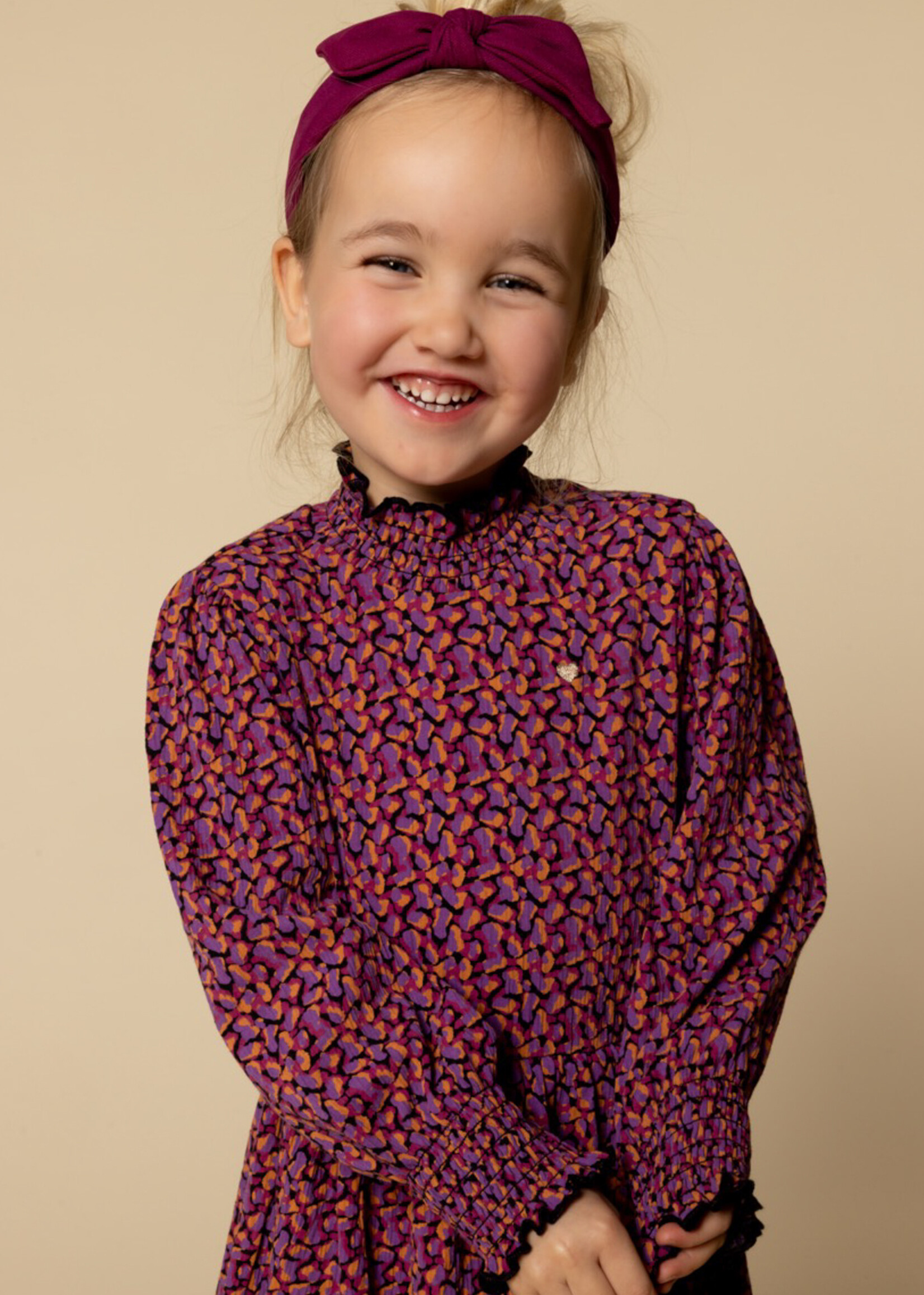 LOOXS Little Little crinckle dress,Confetti