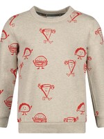 Sturdy Sweater AOP - Couch Club, Offwhite melange