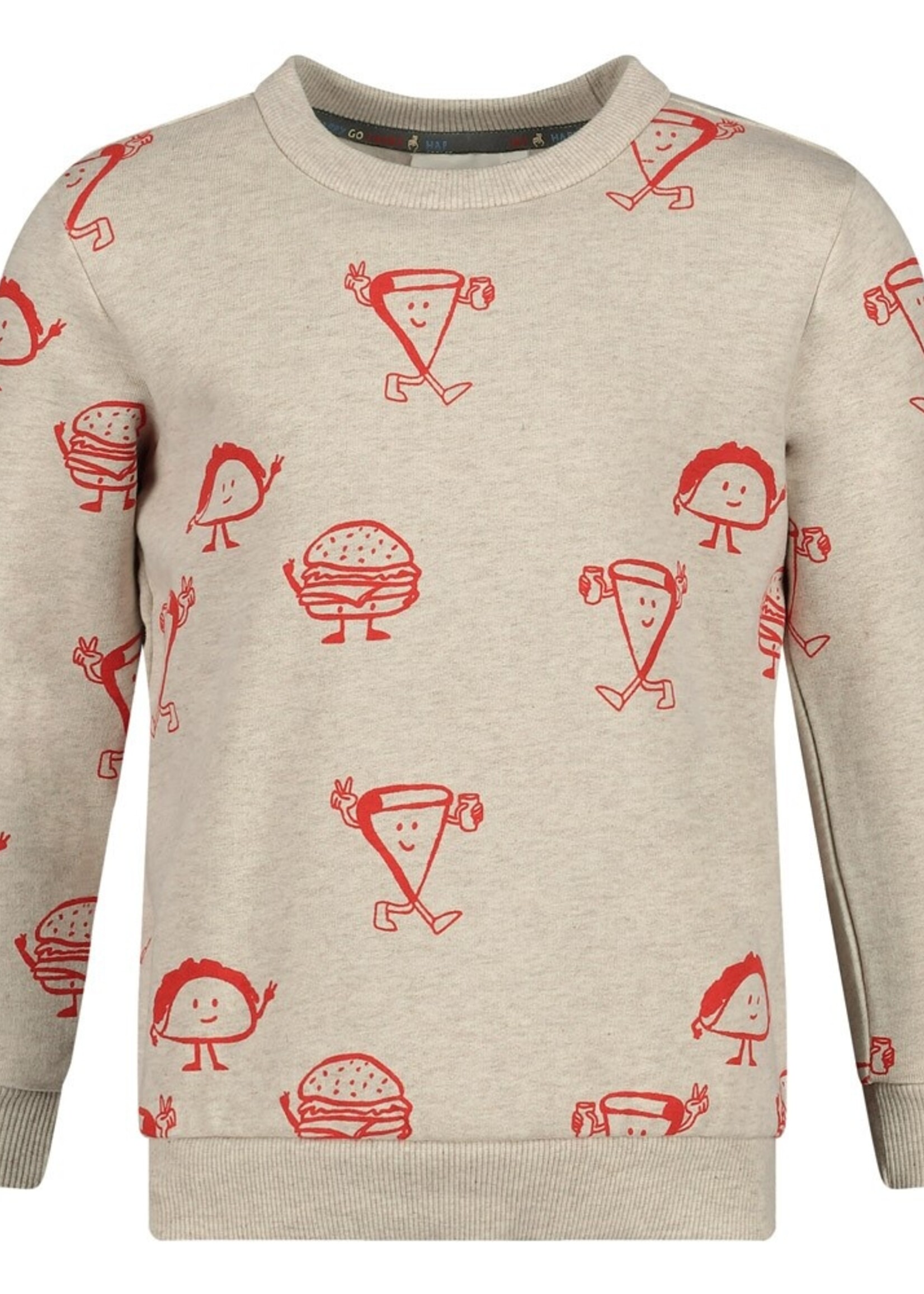 Sturdy Sweater AOP - Couch Club, Offwhite melange