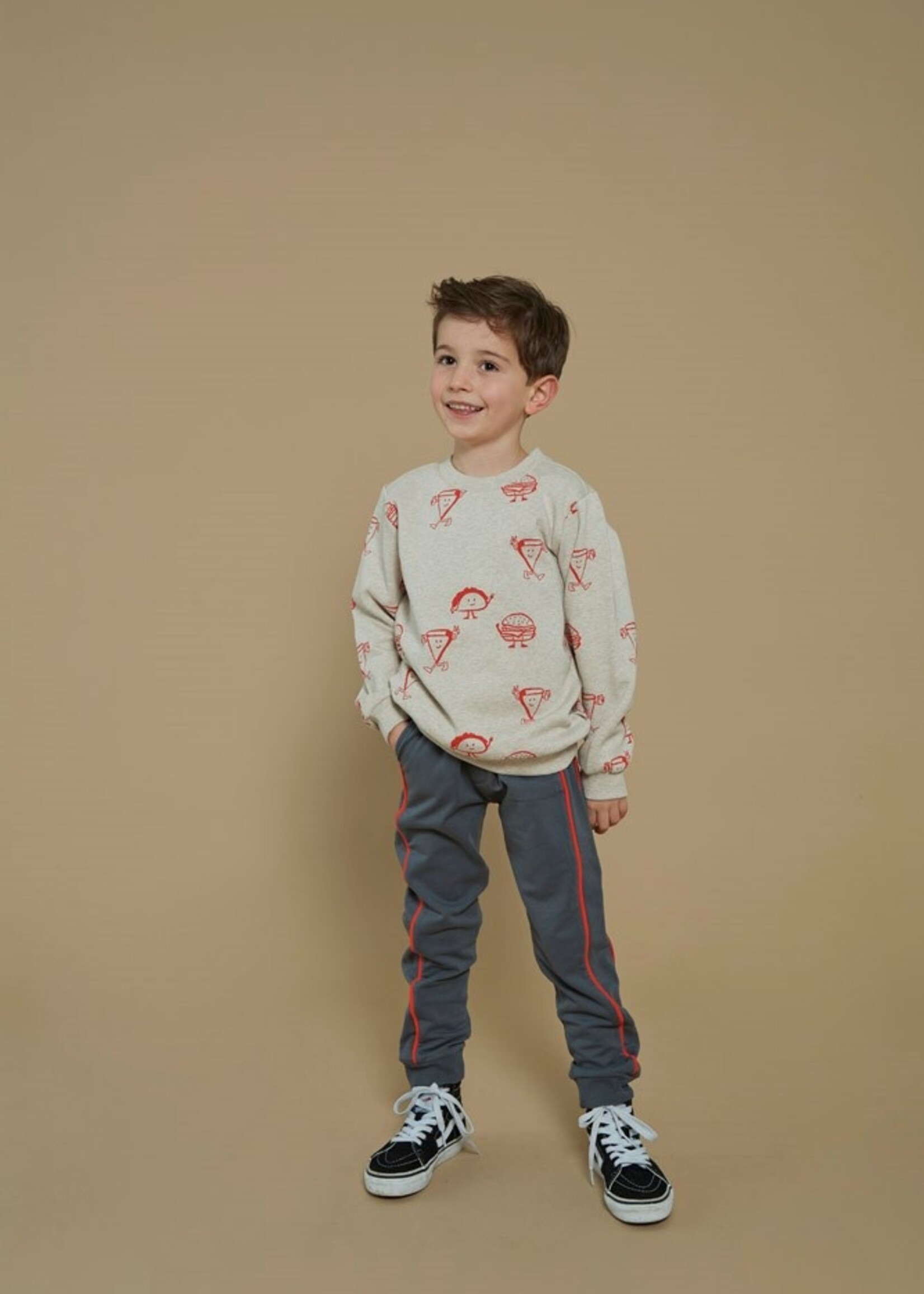 Sturdy Sweater AOP - Couch Club, Offwhite melange