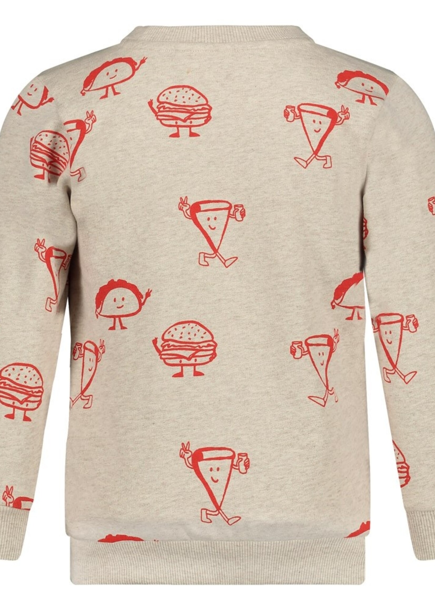 Sturdy Sweater AOP - Couch Club, Offwhite melange