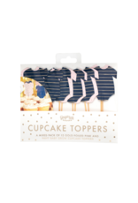 Ginger Ray Cupcake Prikkers Romper Navy & Pink