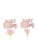 Ginger Ray Baby in Bloom Floral Cupcake Toppers