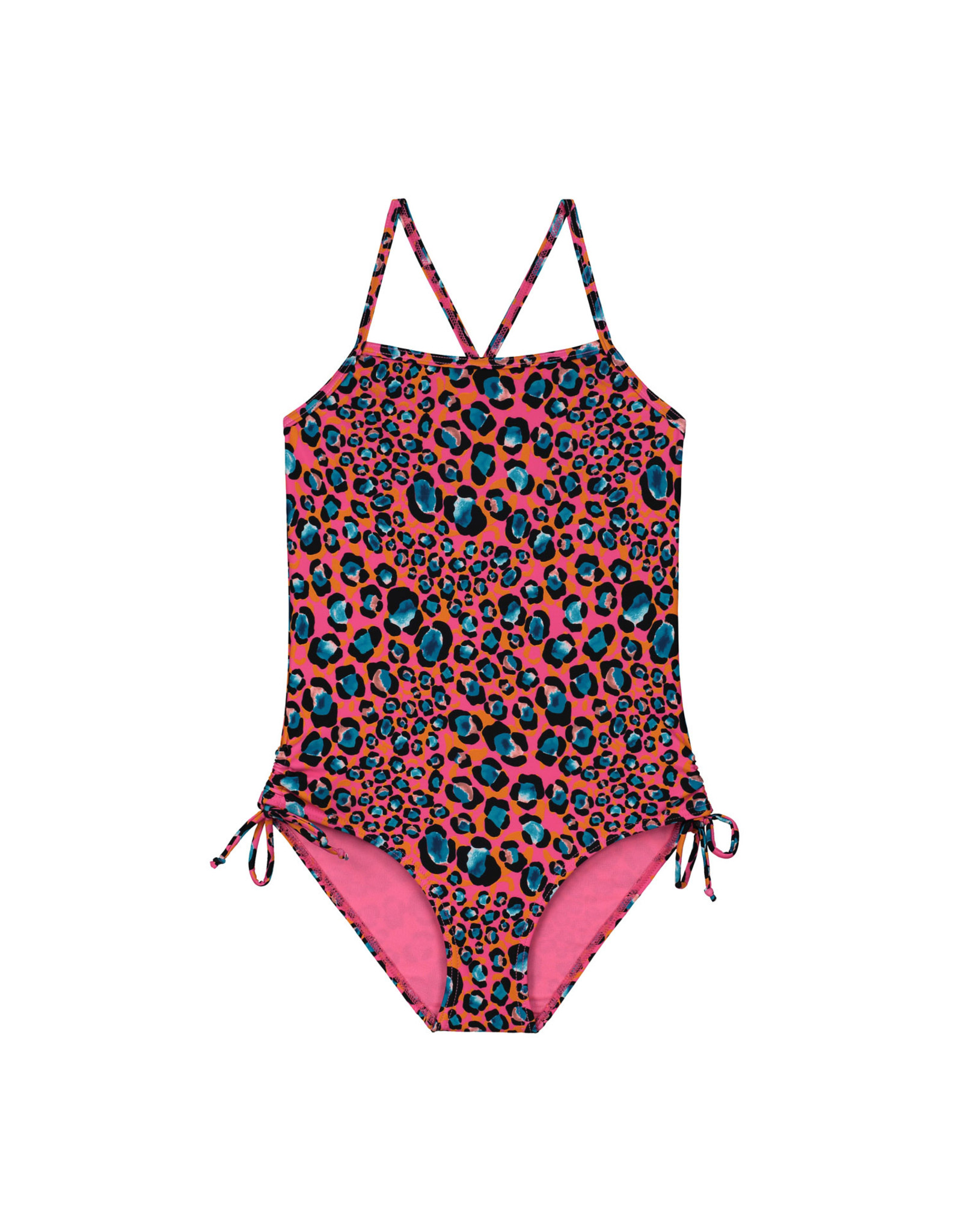 Shiwi girls leopard spot swimsuit strings azalea pink