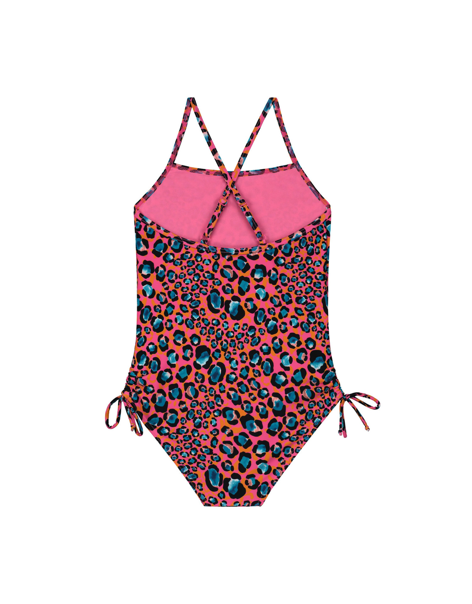 Shiwi girls leopard spot swimsuit strings azalea pink