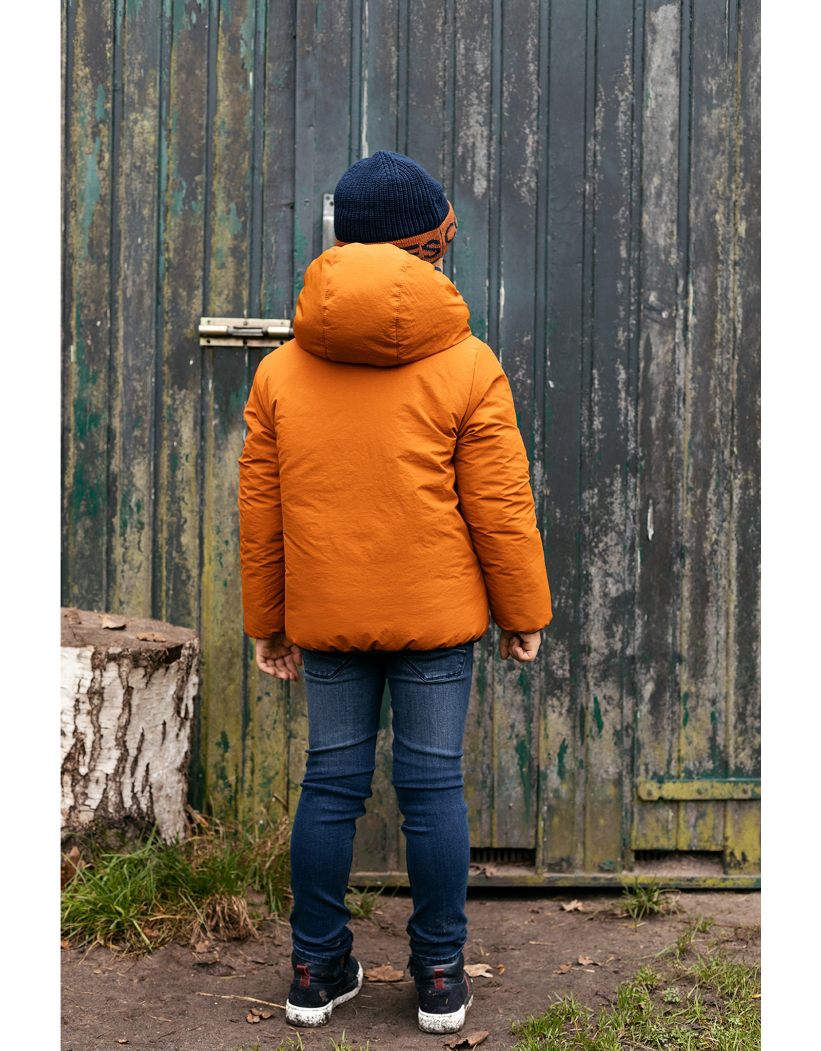 Common Heroes REVERSIBLE outerwear jacket Burnt Orange