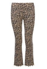 LOOXS Little Little leopard rib flare pants sandy leopard