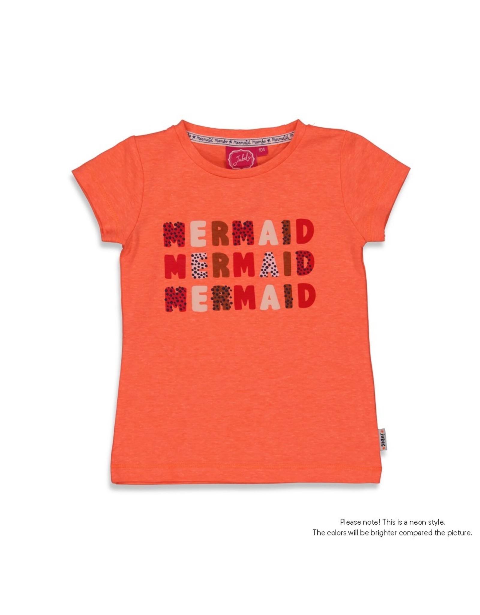 Jubel T-shirt Mermaid - Mermaid Mambo- Neon Koraal
