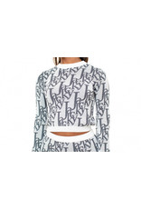 Jacky Luxury Logo Knit Skirt Off White JL220119
