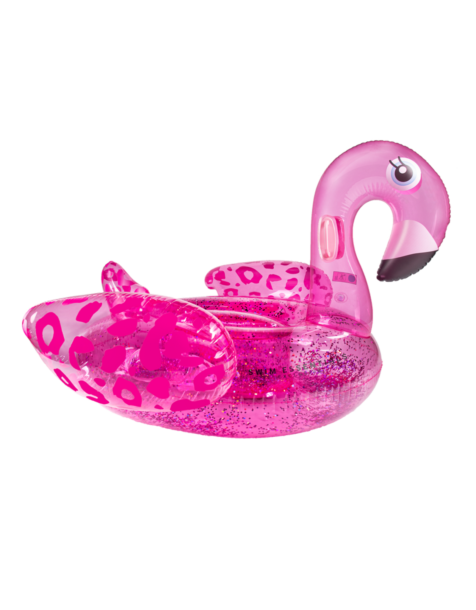 Swim Essentials Opblaas Flamingo XXL Neon Panterprint