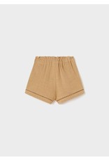 Mayoral Linen shorts  Caramel  SS23-1272-65