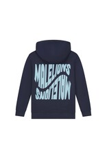 Malelions Junior Wave Graphic Hoodie Navy