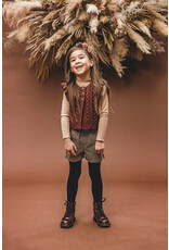 LOOXS Little pulls/sweats/card Little knitted gilet Red Wine