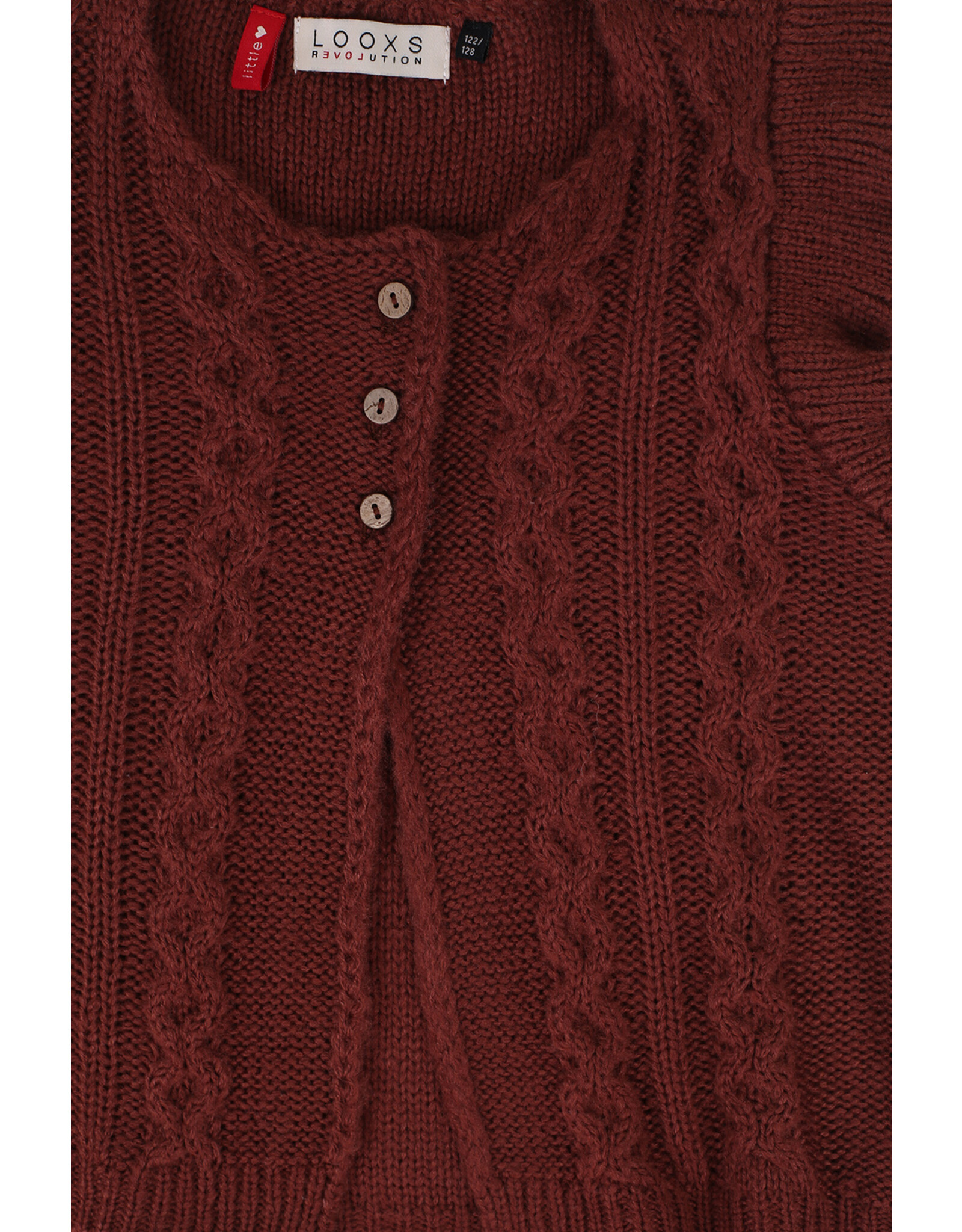 LOOXS Little pulls/sweats/card Little knitted gilet Red Wine