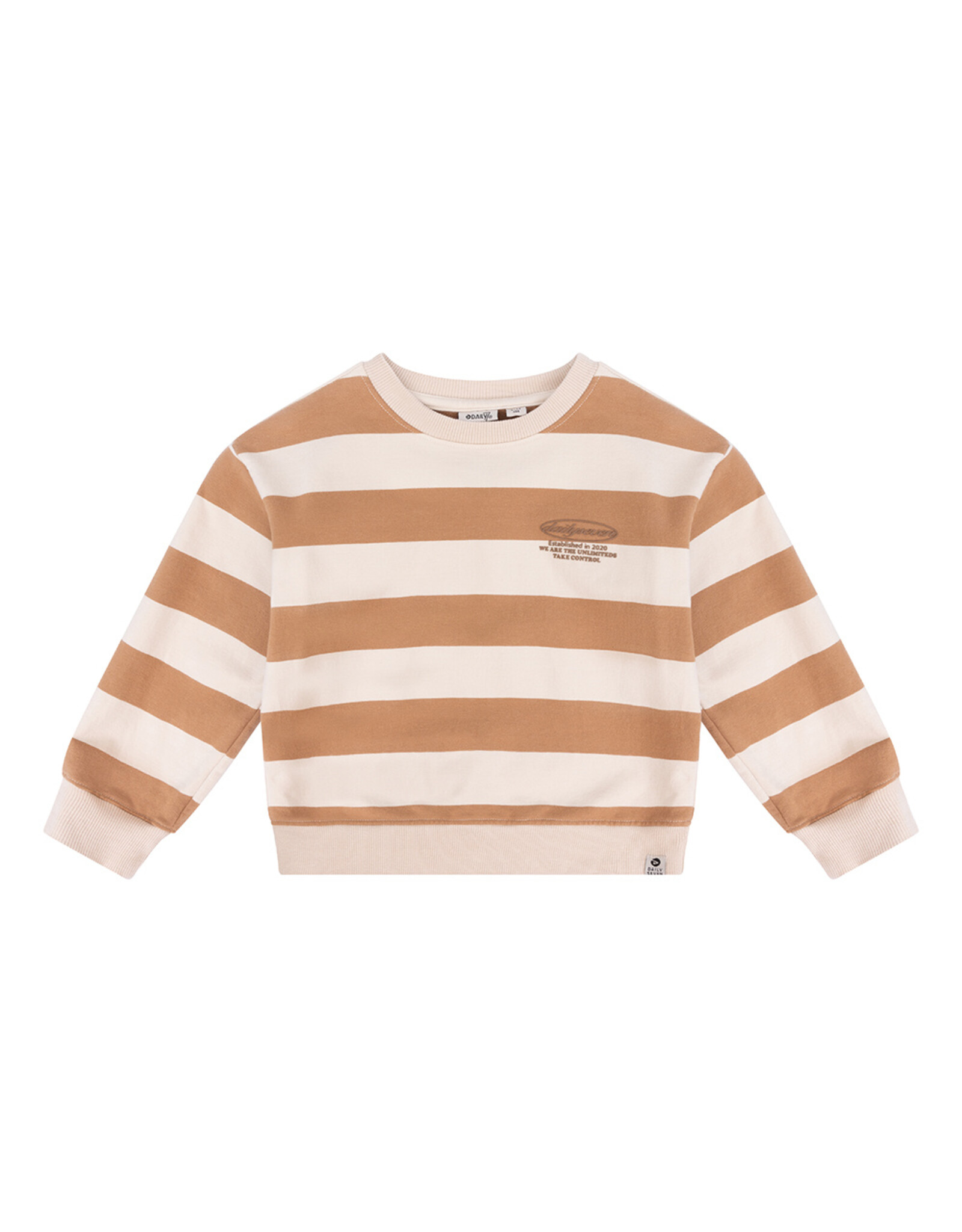 Daily7 Organic Sweater Stripe Oversized Hazelnut-742