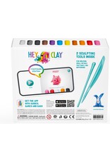 HEY CLAY Animals • 15 Cans Air Dry Clay • Boetseerklei