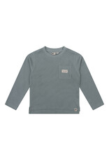 Daily7 Organic T-shirt Longsleeve Pocket Stone Green-621