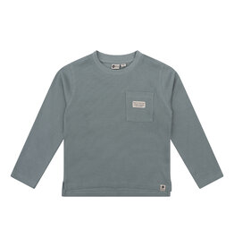 Daily7 Organic T-shirt Longsleeve Pocket Stone Green-621