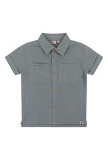 Daily7 Shirt Shortsleeve Structure Stone Green-621