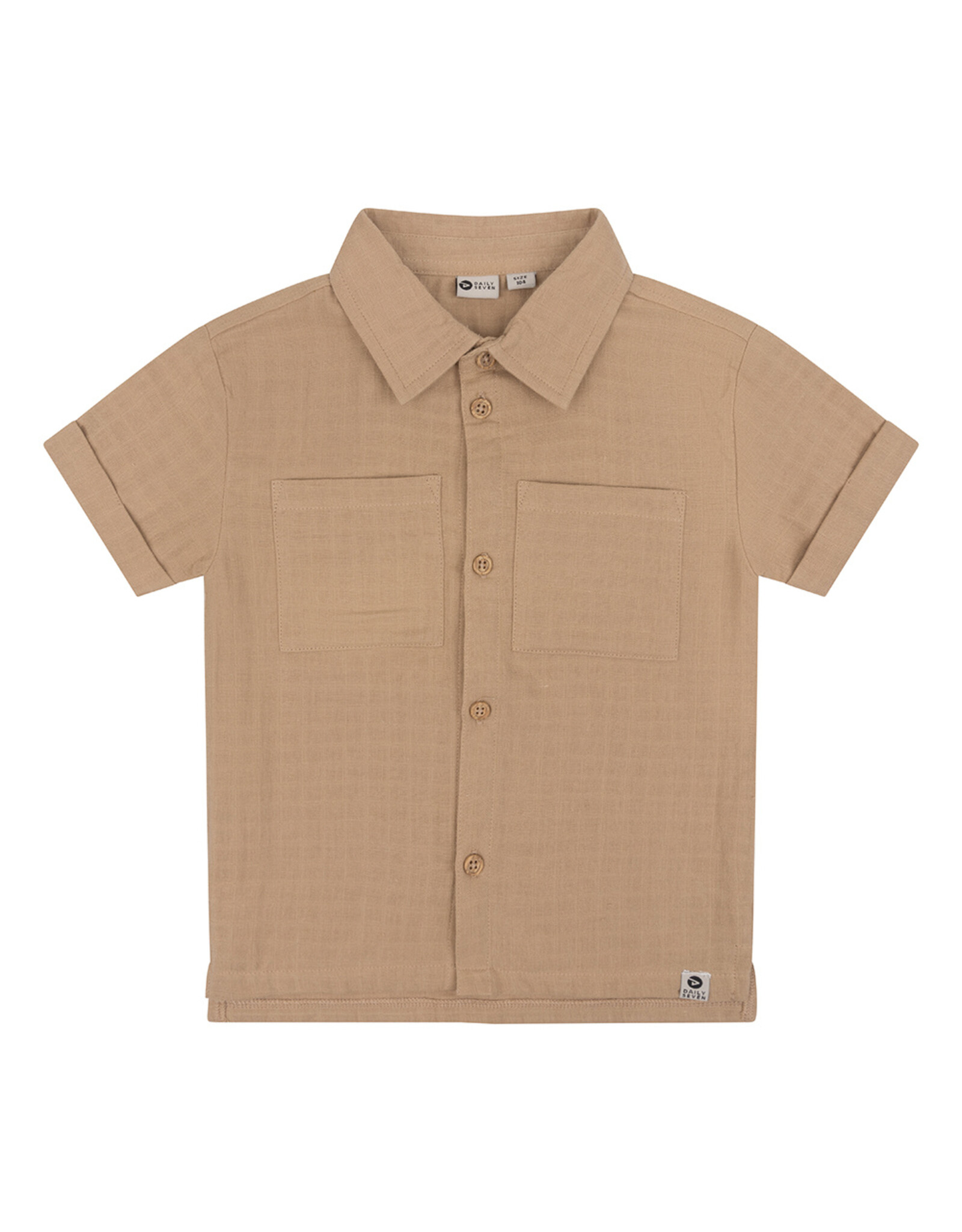 Daily7 Shirt Shortsleeve Structure Camel sand-730