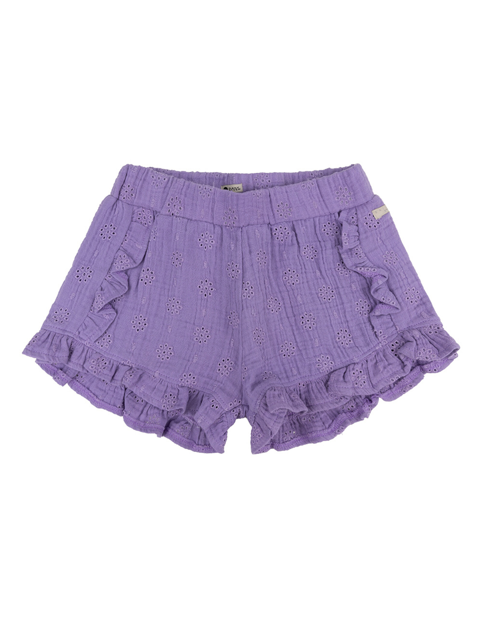 Daily7 Short ruffle Muslin Broderie Dahlia Purple-463