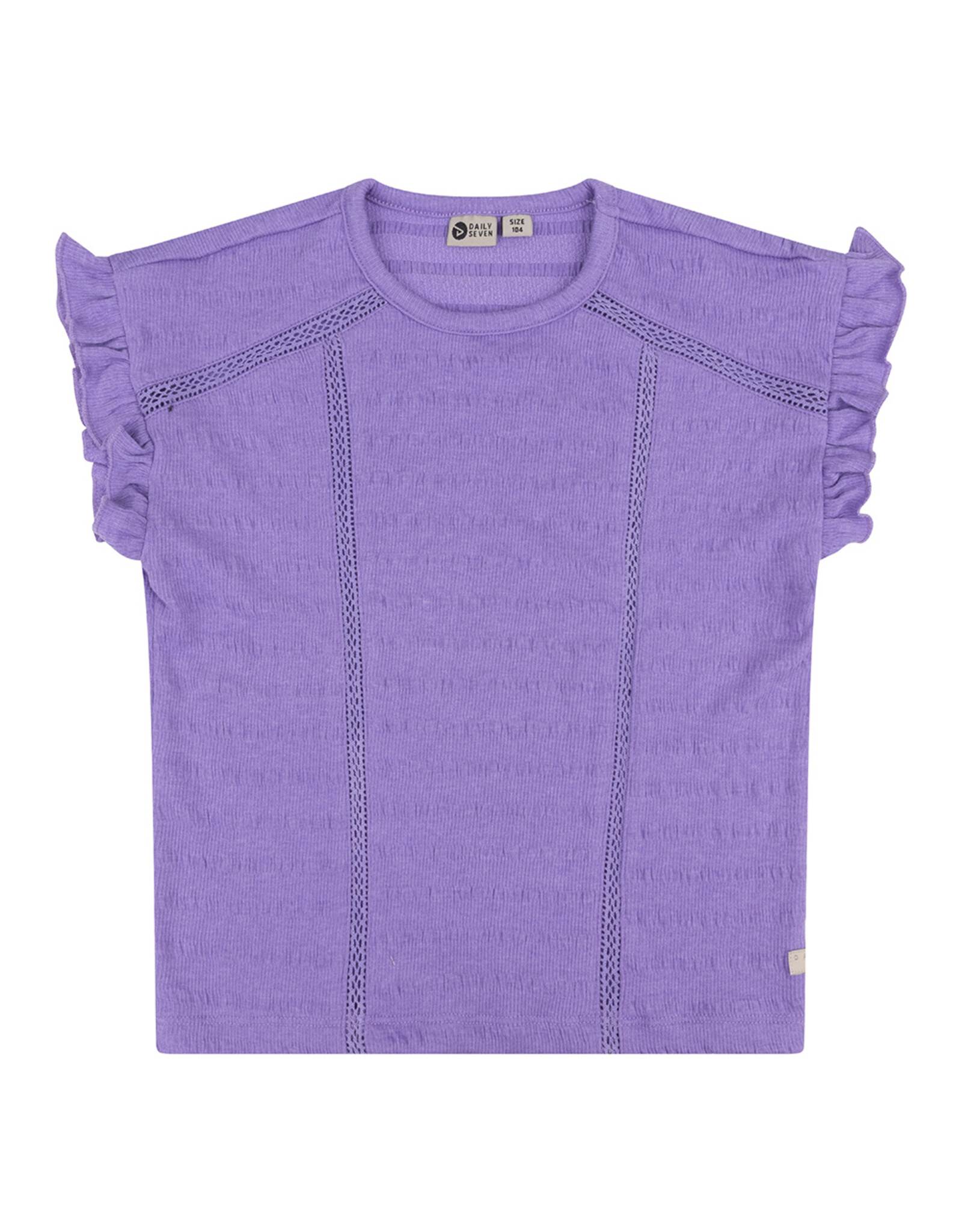 Daily7 Organic T-shirt Fancy Tape Dahlia Purple-463