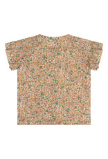 Daily7 Shirt Short Sleeve Flower Dusty Salmon-335