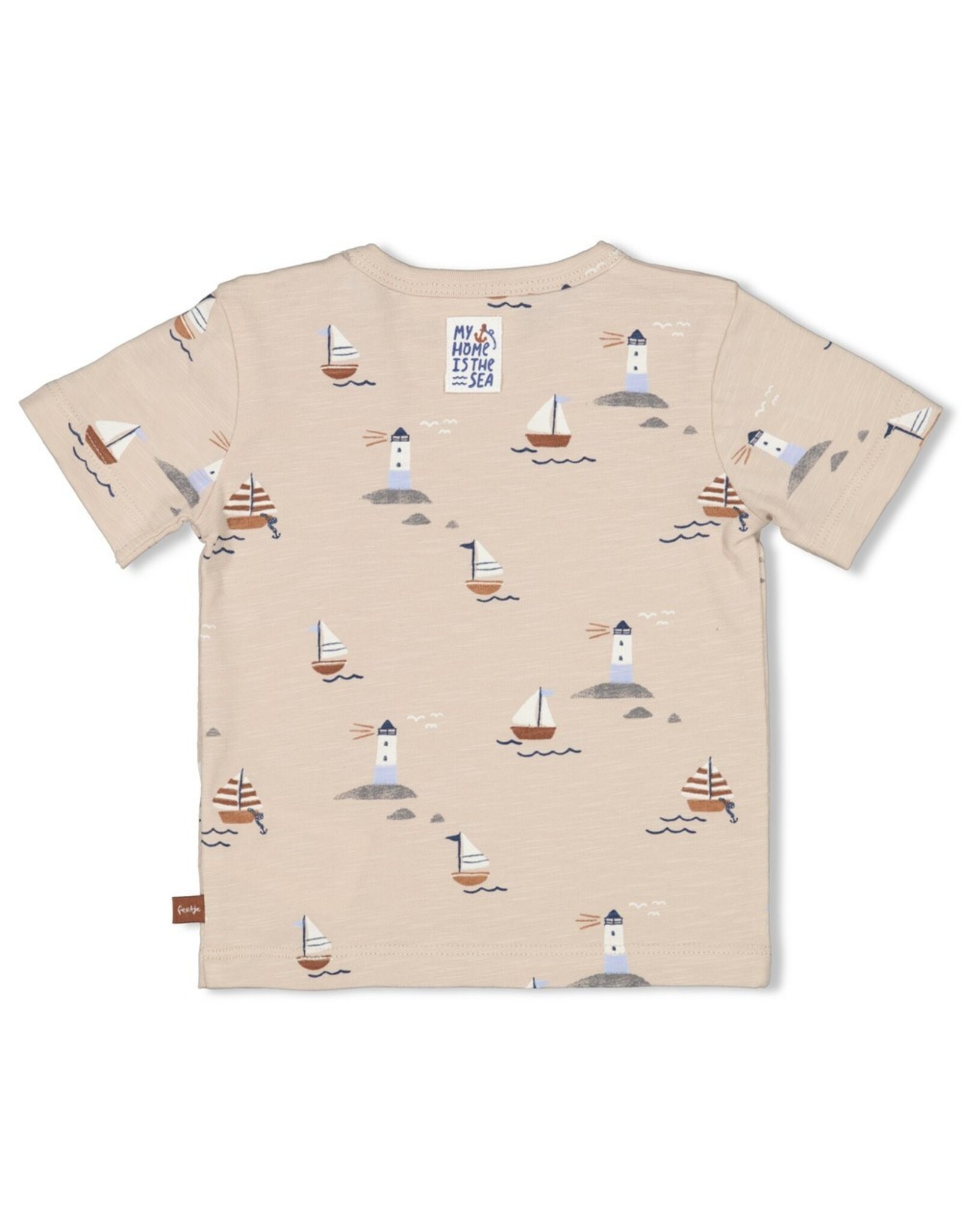 Feetje T-shirt AOP - Let's Sail Zand 51700837