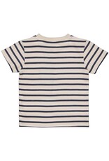 Levv Labels Little Boys Shortsleeve AOP Blue Stripe MAELLS241