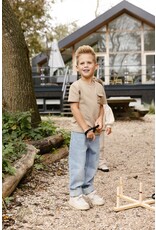 Levv Labels Little Boys Shortsleeve Taupe MAIROLS241