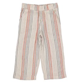 Levv Labels Little Girls Pants AOP Taupe Stripe MURIELLS241