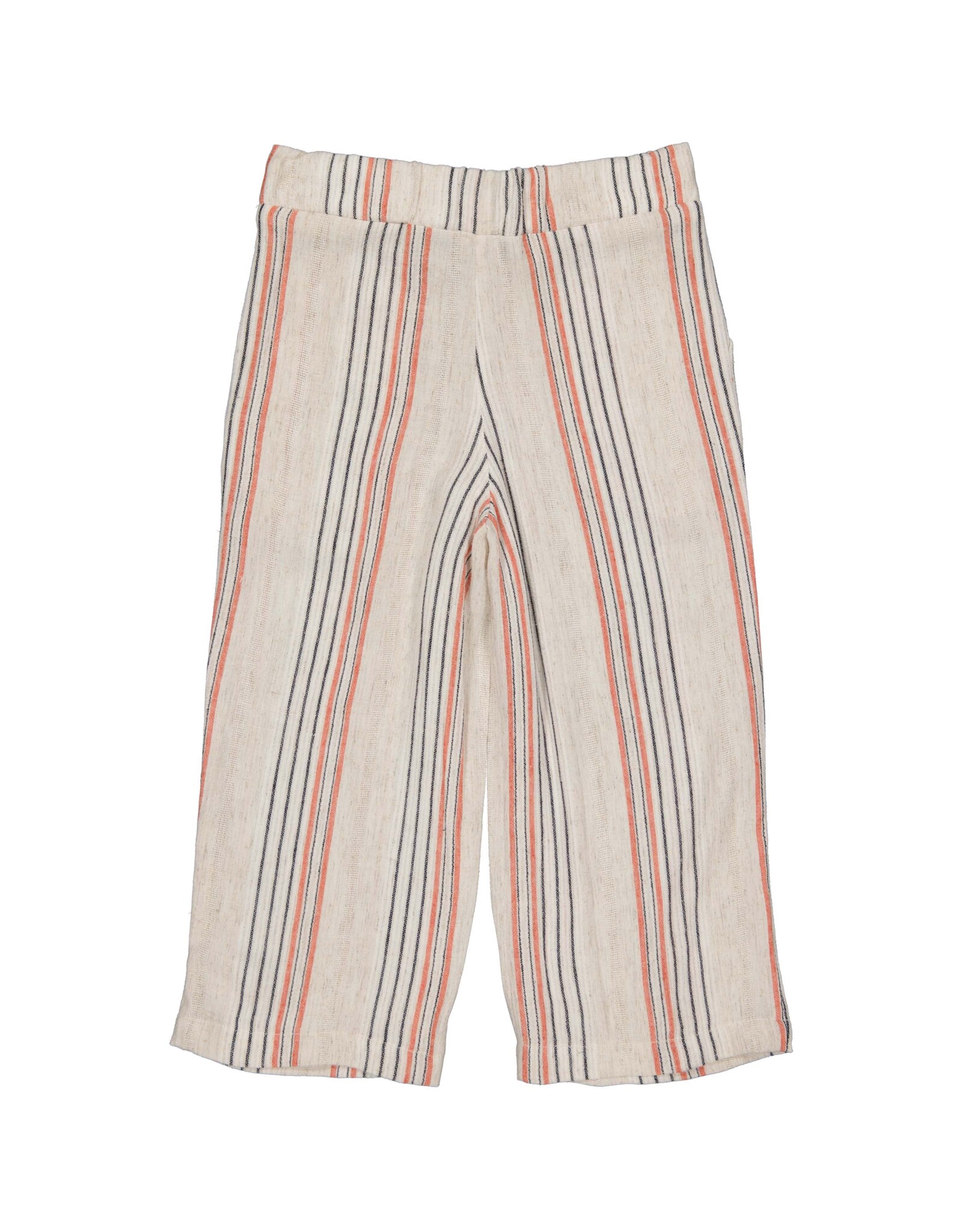 Levv Labels Little Girls Pants AOP Taupe Stripe MURIELLS241