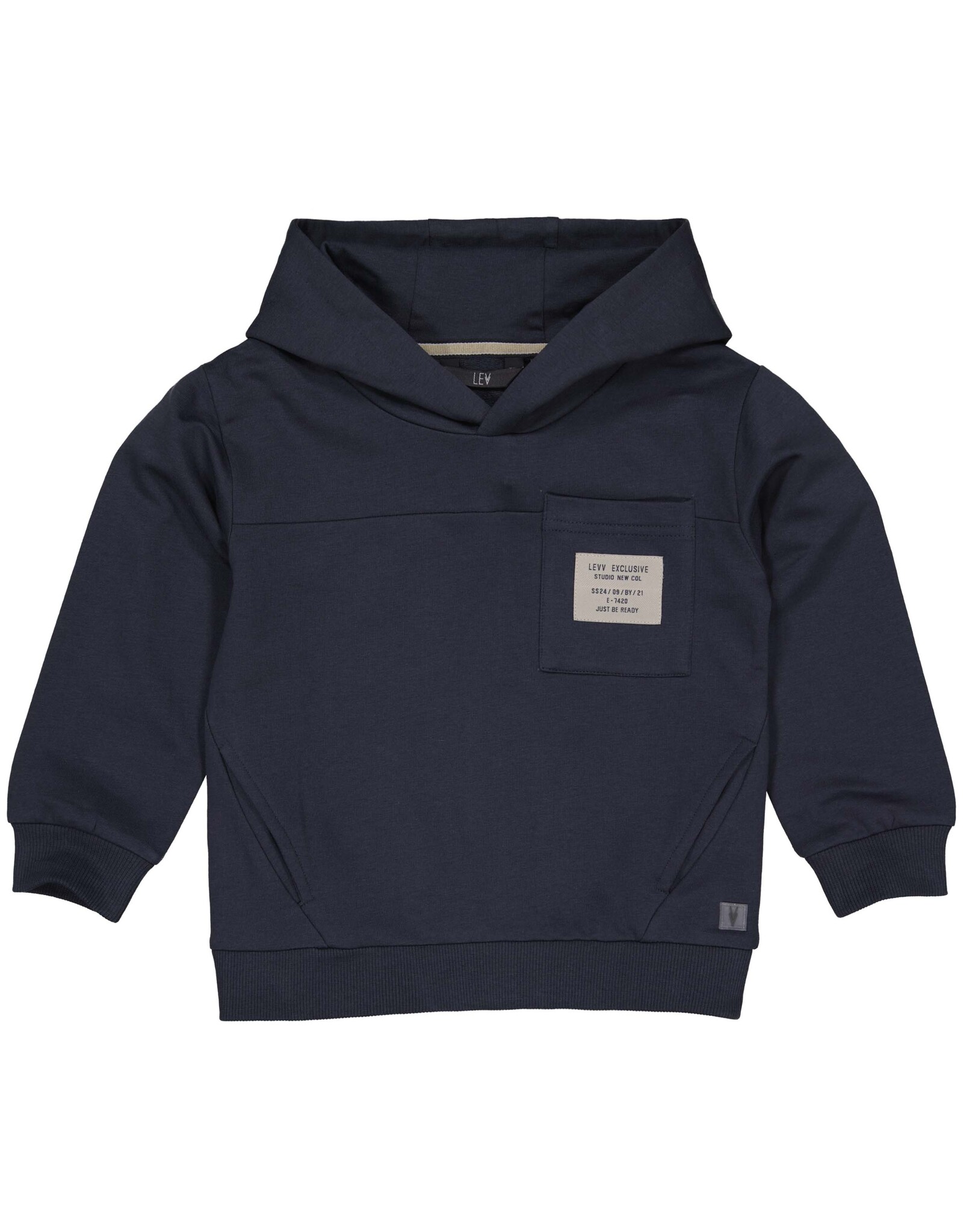 Levv Labels Little Boys Hooded Sweater Night Blue MERTLS241