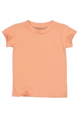 Levv Labels Little Girls Shortsleeve Peach METTELS242