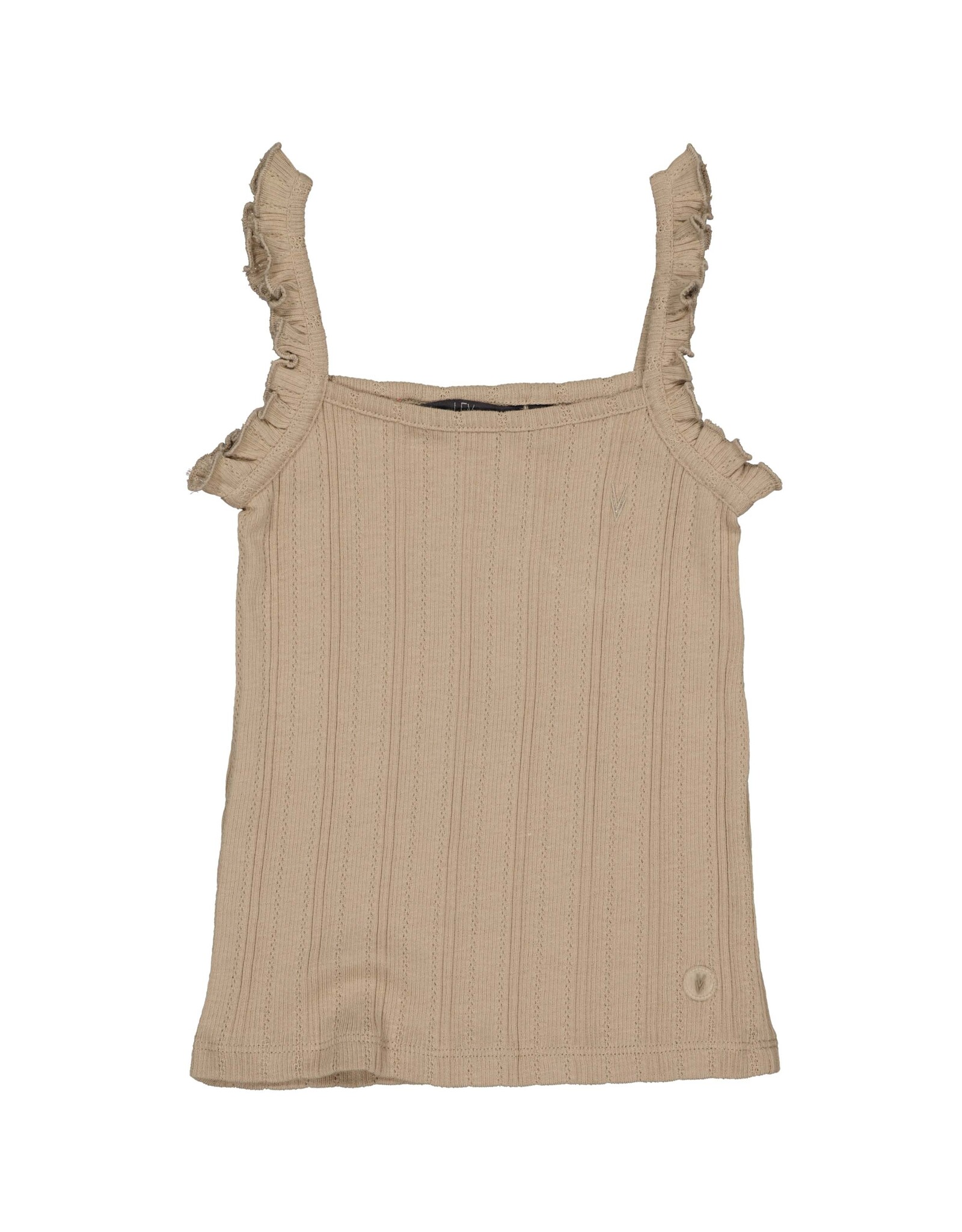 Levv Labels Little Girls Knitted Singlet Taupe MILALS242