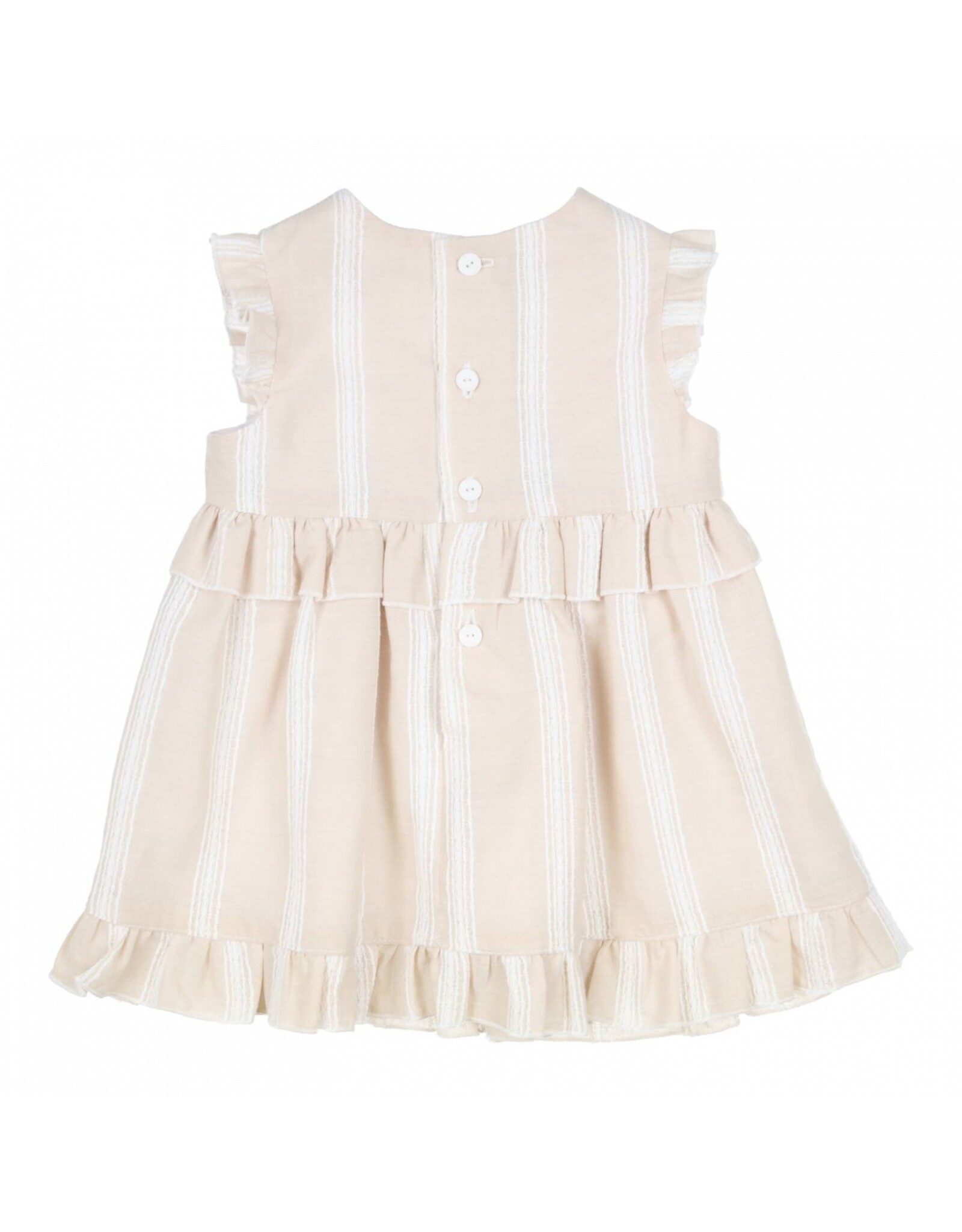 Gymp Pinafore Romina Beige - White