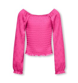 Kids Only T-Shirts & Tops KOGTILDA L/S SMOCK TOP JRS Raspberry Rose 15321842