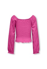 Kids Only T-Shirts & Tops KOGTILDA L/S SMOCK TOP JRS Raspberry Rose 15321842