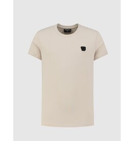 Ballin Amsterdam T-shirt with frontlogo Sand 24017110