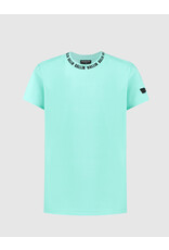 Ballin Amsterdam T-shirt with neckprint Dark Mint 24017102