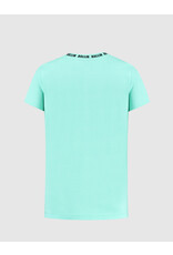 Ballin Amsterdam T-shirt with neckprint Dark Mint 24017102