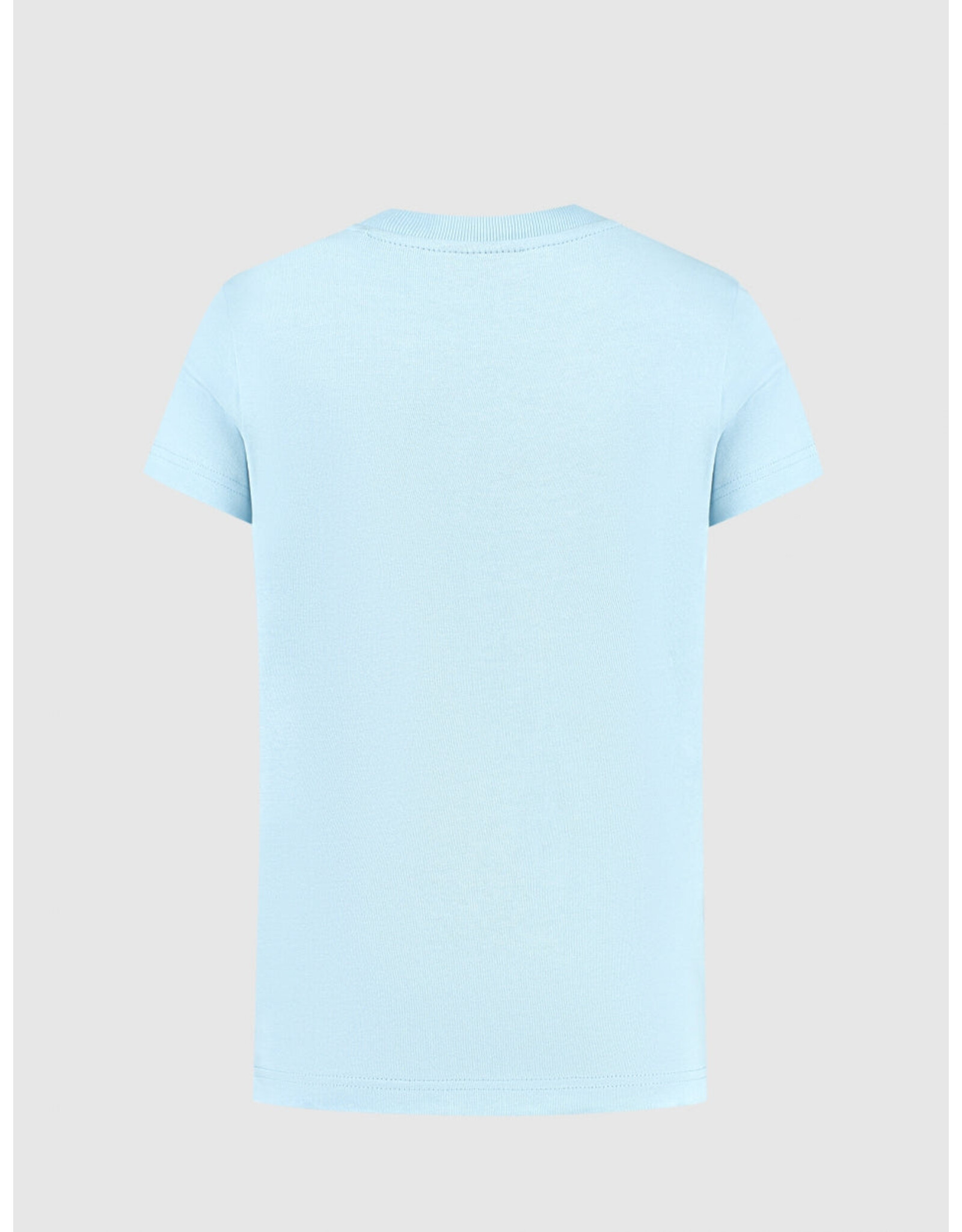 Ballin Amsterdam T-shirt with frontprint Lt Blue 24017105