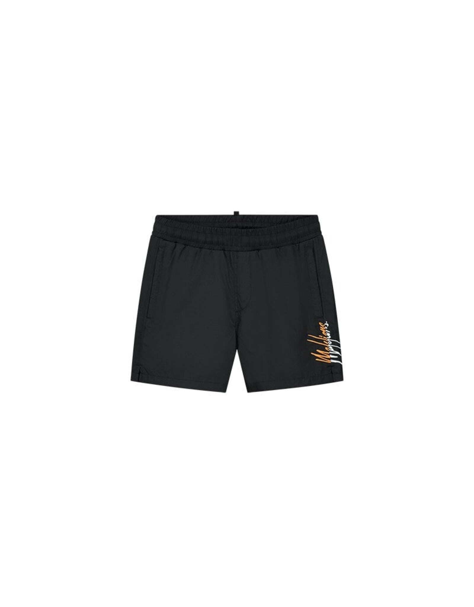 Malelions Malelions Junior Split Swim Shorts Black/Orange MJ1-SS24-31