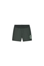 Malelions Malelions Junior Split Swim Shorts Dark Green/Mint MJ1-SS24-31