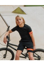 Malelions Malelions Junior Captain Shorts 2.0 Black/Orange MJ1-SS24-27