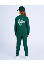 Malelions Malelions Junior Split Sweater Dark Green/Mint MJ1-SS24-05