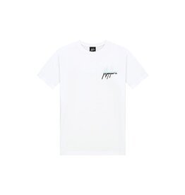 Malelions Malelions Junior Split T-Shirt White/Light Blue MJ1-SS24-07