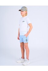 Malelions Malelions Junior Split T-Shirt White/Light Blue MJ1-SS24-07